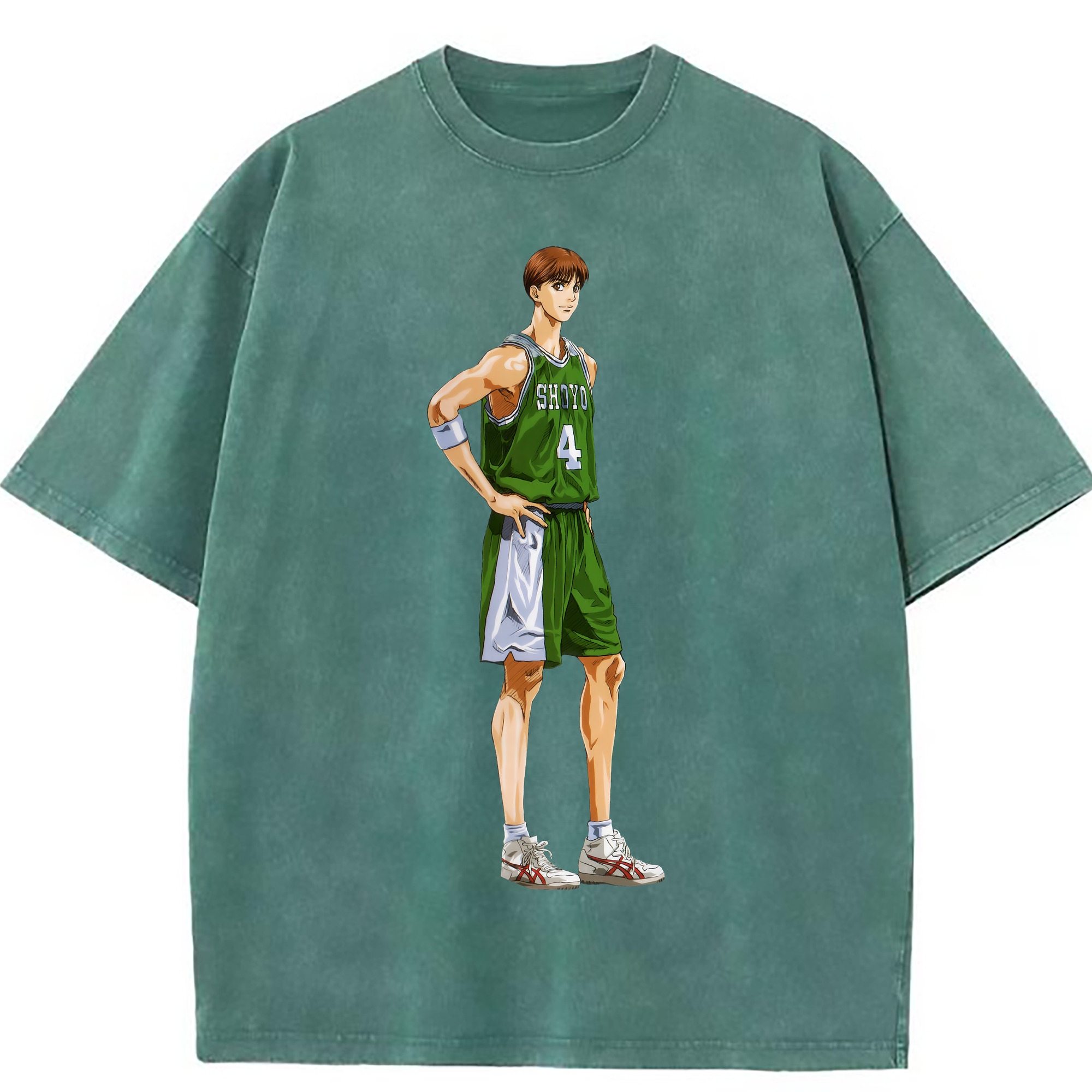 （画像用） SLAM DUNK／スラムダンク 綿100% ヴィンテージ風 半袖Tシャツ（フロントプリント）